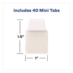 Avery Ultra Tabs, White, 40/Pack (AVE74788)