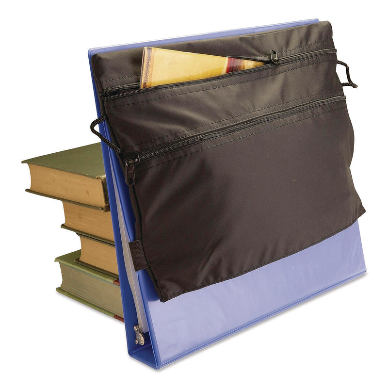 Officemate Strap-n-Sack Pouch for Binders, Black (31870)