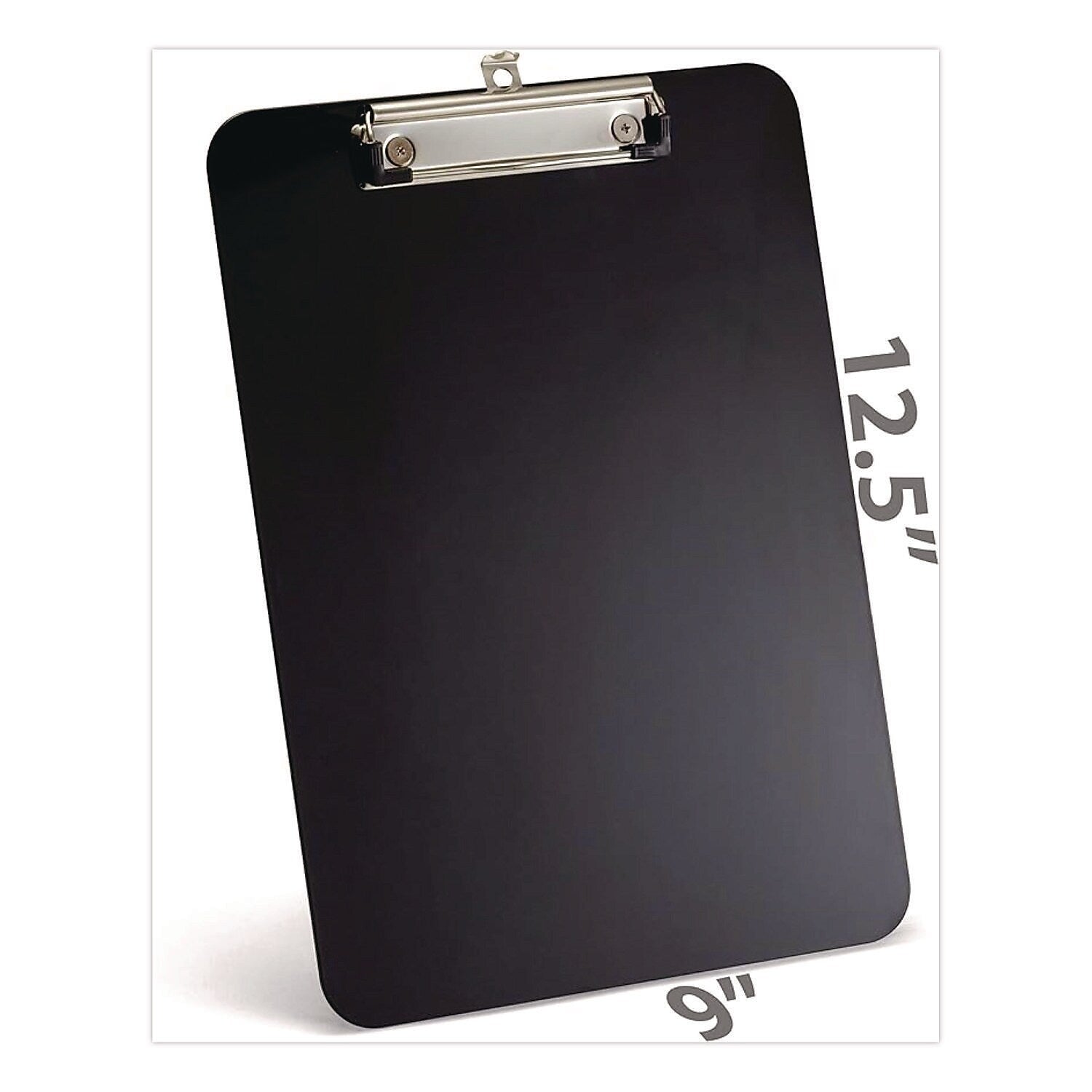 Officemate Plastic Clipboard Letter Size, Black (OIC83215)