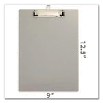 Officemate Aluminum Clipboard Letter Size, Gray (OIC83217)