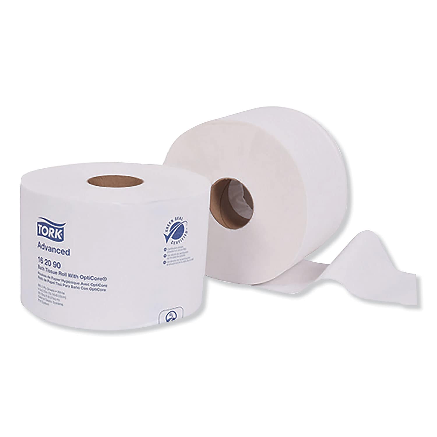 Tork Advanced Recycled Toilet Paper, 2-Ply, White, 865 Sheets/Roll, 36 Rolls/Carton (162090)