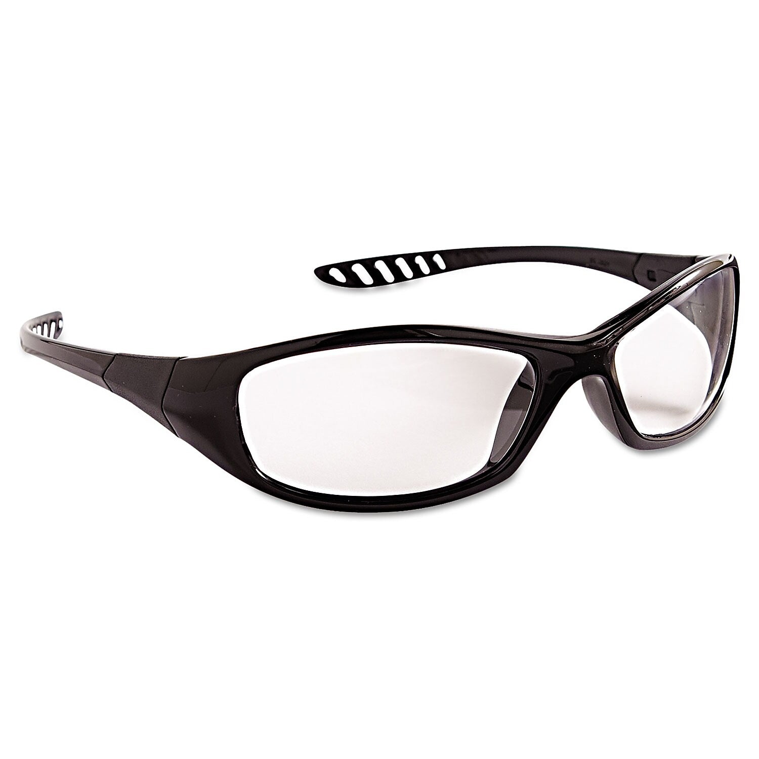 KleenGuard V40 HellRaiser Safety Glasses, Wraparound, Clear Lens (20539)