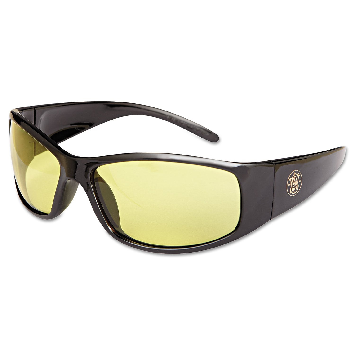 Smith & Wesson Elite Anti-Fog Safety Glasses, Wraparound, Amber Lens (21305)