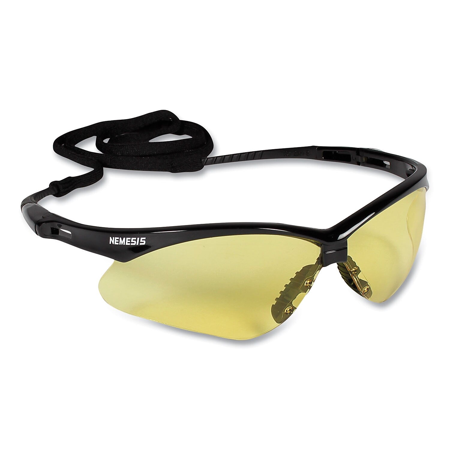 KleenGuard Nemesis Anti-Fog Safety Glasses, Wraparound, Amber Lens, 12/Box (KCC22476)