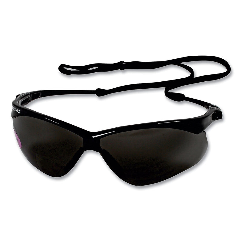 KleenGuard V60 Nemesis Rx Reader Safety Glasses, Wraparound, Smoke Lens, 6/Box (KCC22519)