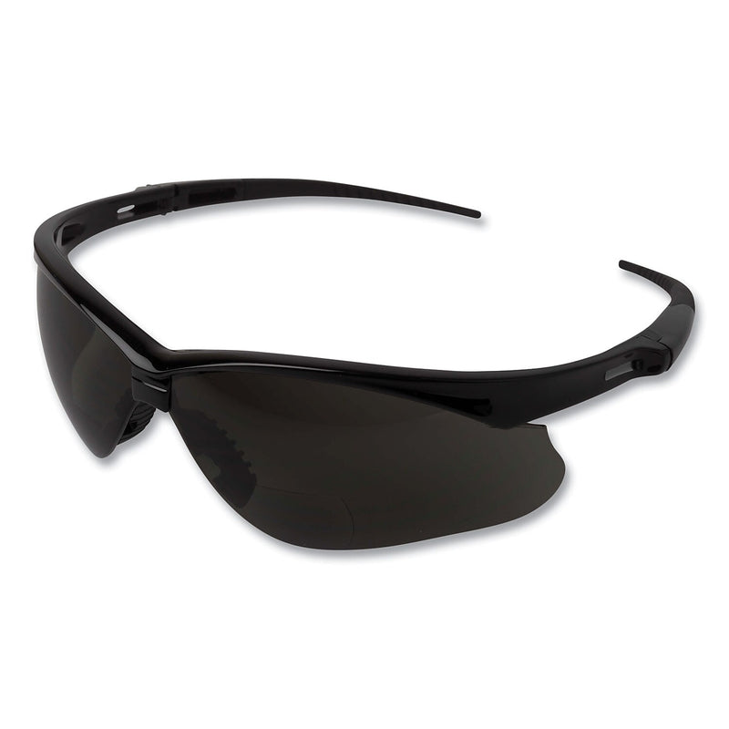 KleenGuard V60 Nemesis Rx Reader Safety Glasses, Wraparound, Smoke Lens, 6/Box (KCC22519)
