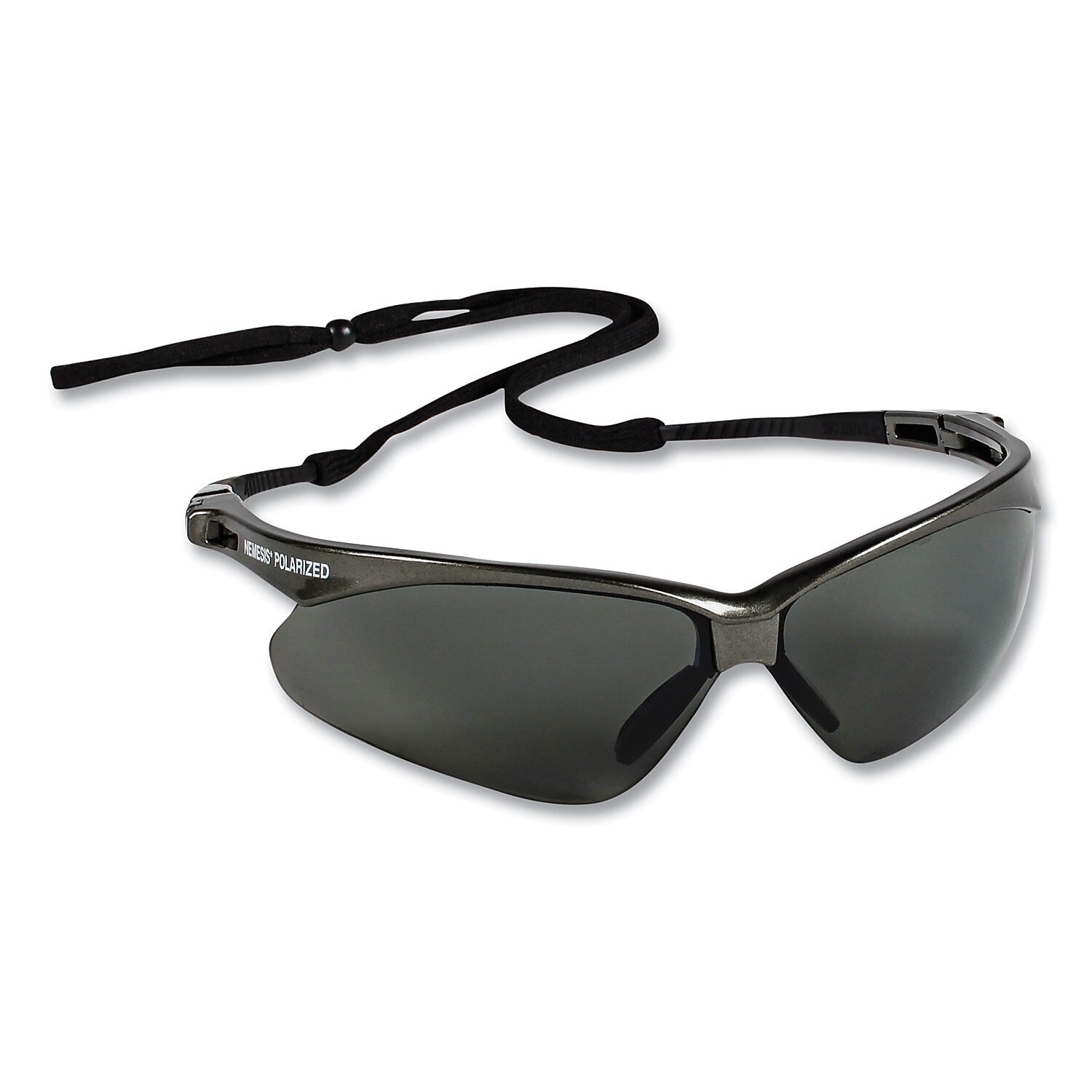KleenGuard Nemesis Anti-Fog Safety Glasses, Wraparound, Smoke Lens, 12/Box (KCC28635)