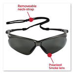 KleenGuard Nemesis Anti-Fog Safety Glasses, Wraparound, Smoke Lens, 12/Box (KCC28635)