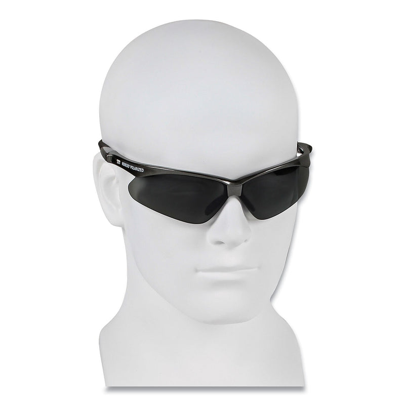KleenGuard Nemesis Anti-Fog Safety Glasses, Wraparound, Smoke Lens, 12/Box (KCC28635)