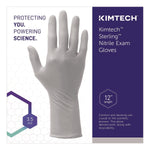 Kimtech STERLING Powder Free Nitrile Exam Gloves, Latex Free, Large, Sterling, 1000/Carton (53140)