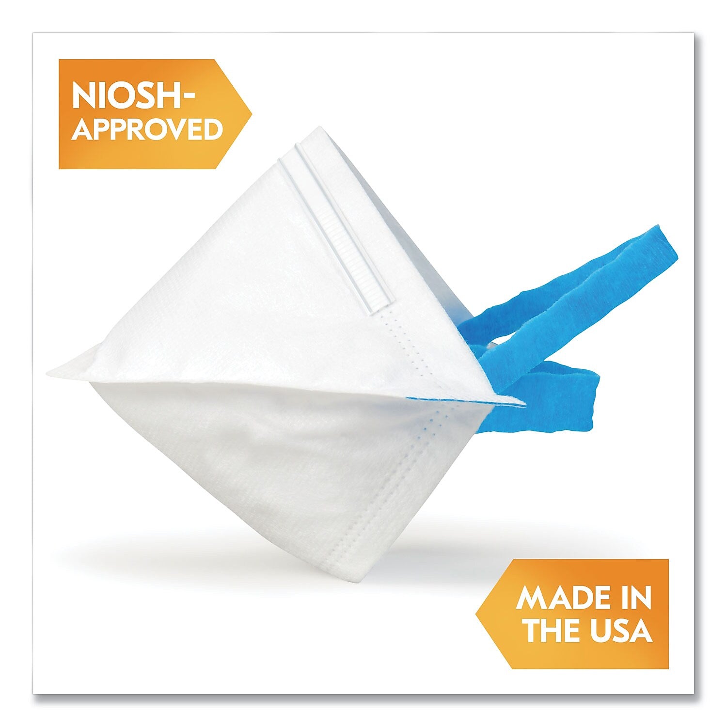 KleenGuard Disposable N95 Respirator, One Size, White, 20/Box (53899)