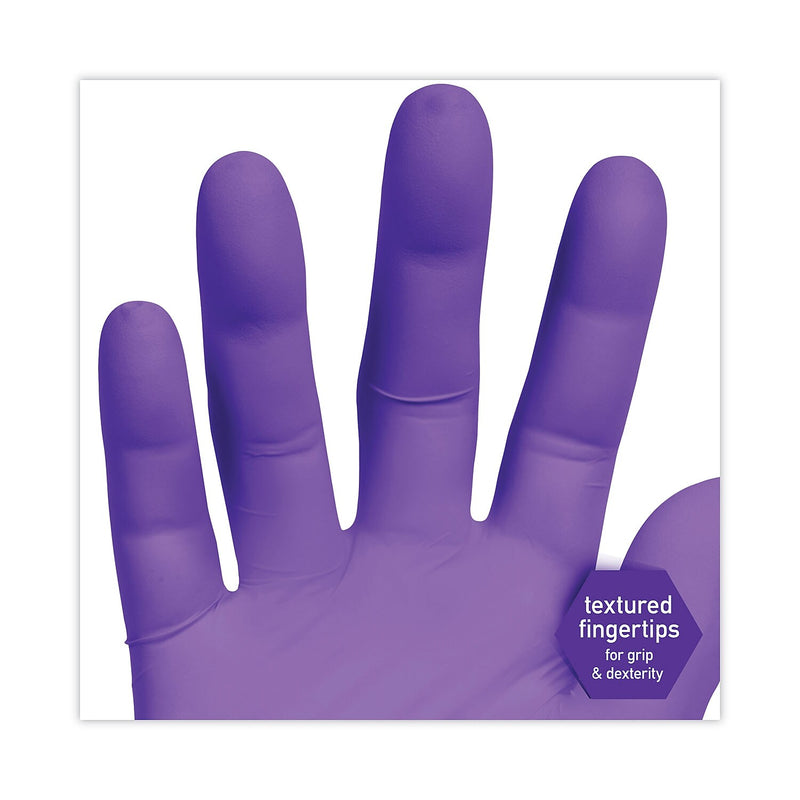 Kimtech Powder Free Nitrile Exam Gloves, Latex Free, Large, Purple, 100/Box (55083)