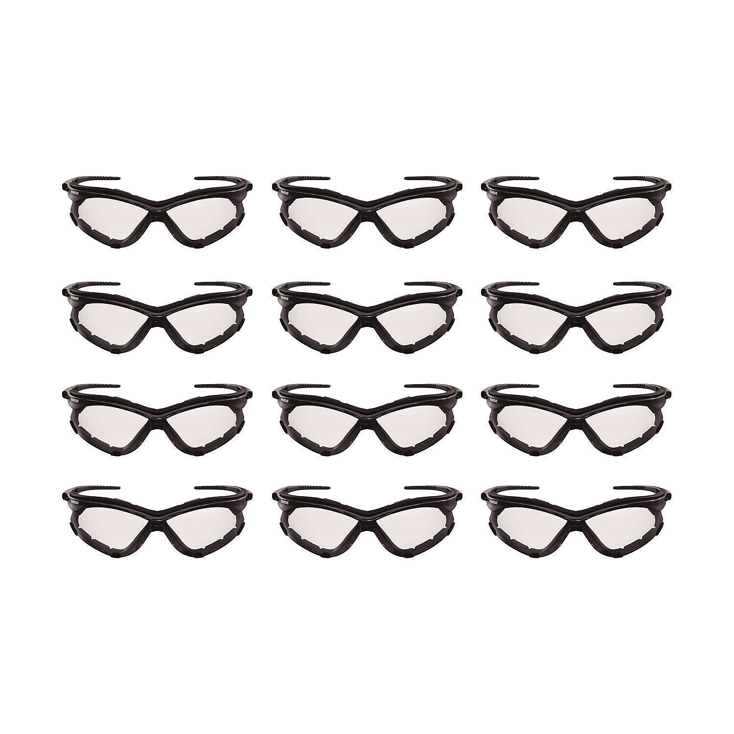 KleenGuard V30 Nemesis Foam Anti-Fog Safety Glasses, Over the Glasses/Wraparound, Clear Lens, 12/Carton (65335)