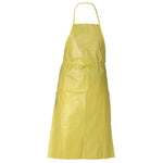 KleenGuard A70 Apron, Chemical Spray Protection, One Size, Yellow, 100/Carton (97790)