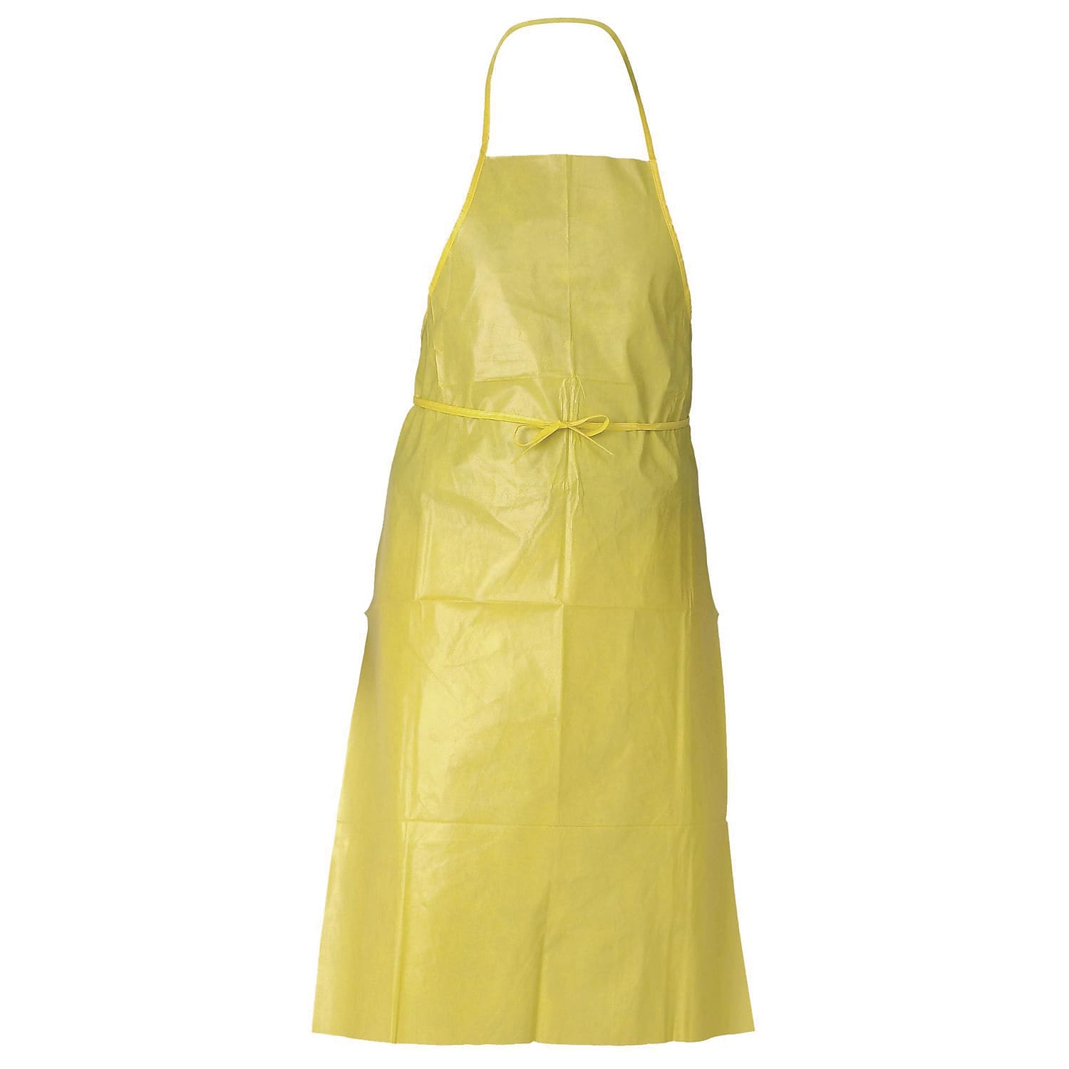 KleenGuard A70 Apron, Chemical Spray Protection, One Size, Yellow, 100/Carton (97790)