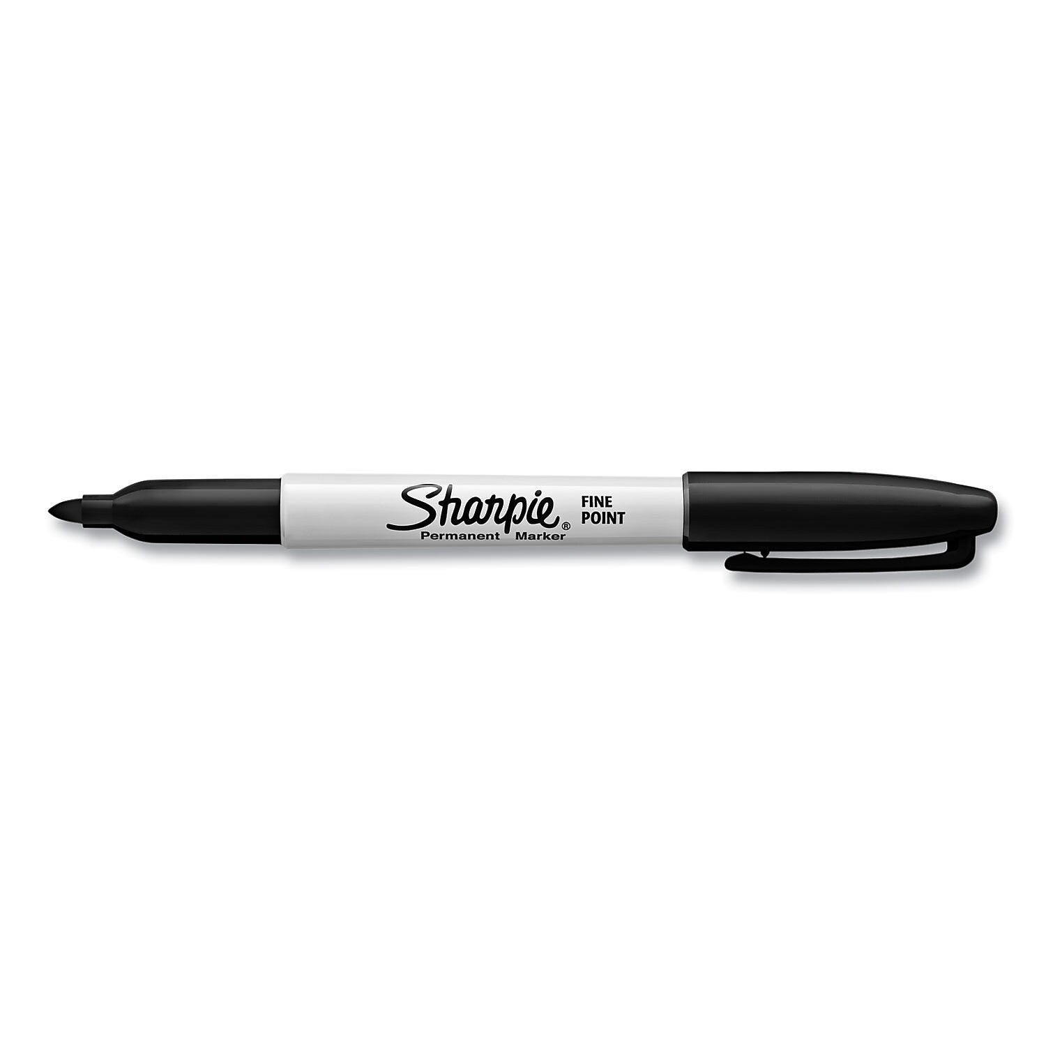 Sharpie Permanent Marker, Fine Tip, Black, 36/Pack (1884739)