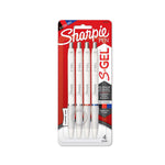 Sharpie S-Gel Fashion Retractable Gel Pen, Medium Point, 0.7mm, Assorted Ink, 4/Pack (2193947)