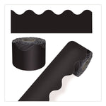 Carson-Dellosa Education Rolled Scalloped Border, 2.25" x 65 Ft., Black (108472)