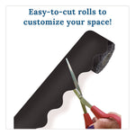 Carson-Dellosa Education Rolled Scalloped Border, 2.25" x 65 Ft., Black (108472)