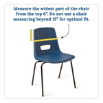 Carson-Dellosa Chairback Buddy Polyester Seat Storage x 15" x 1.5", Blue/Yellow (CDP158036)