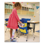 Carson-Dellosa Chairback Buddy Polyester Seat Storage x 15" x 1.5", Blue/Yellow (CDP158036)