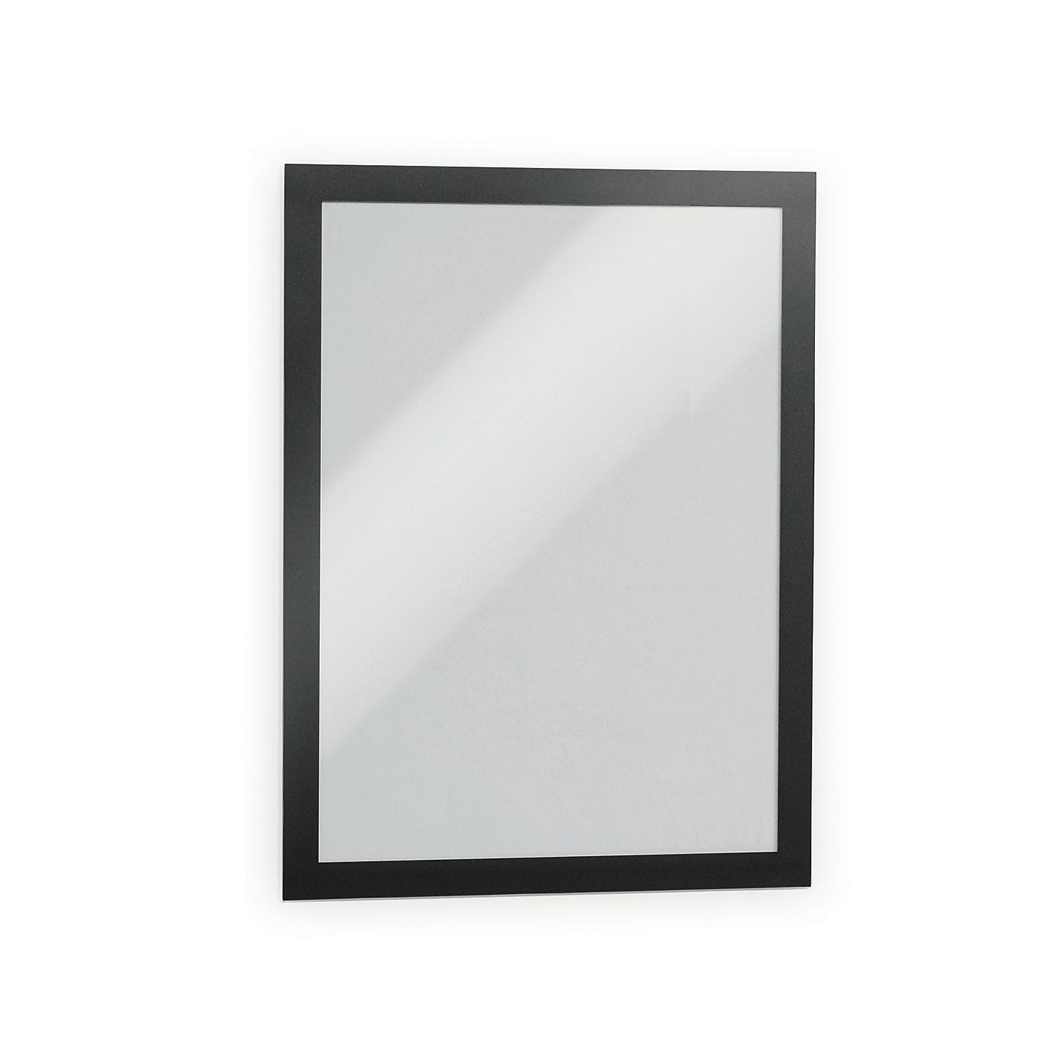 Durable DURAFRAME MAGNETIC Sign Holder, 11" x 17", Wall Mounted, Black, Plastic, 2/Pack (464701)