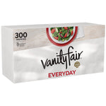 Vanity Fair Everyday Napkin, 2-Ply, White, 300/Pack (35503/26)