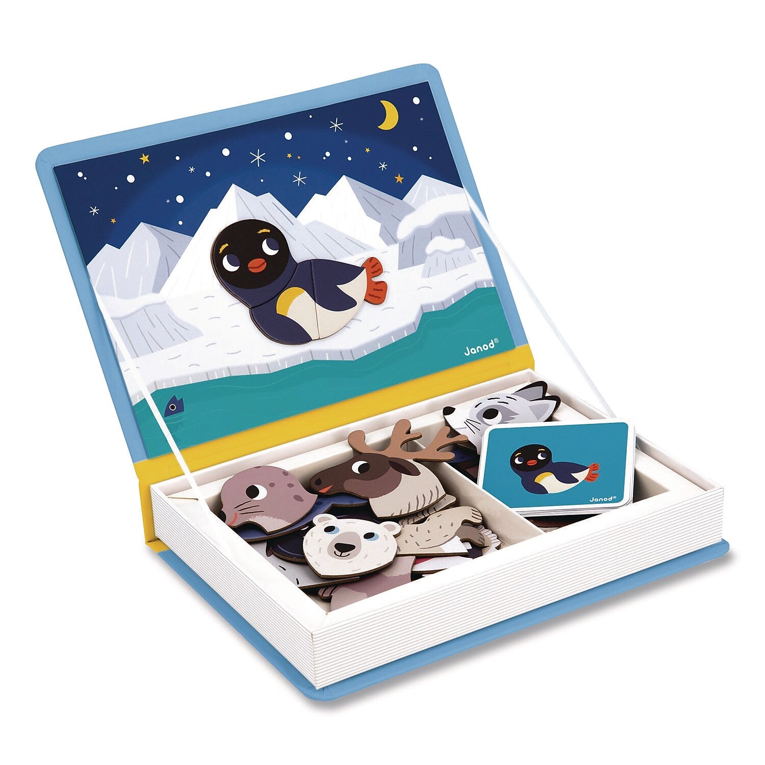 Janod Magneti'books Polar Animals Puzzle Book (J02599)