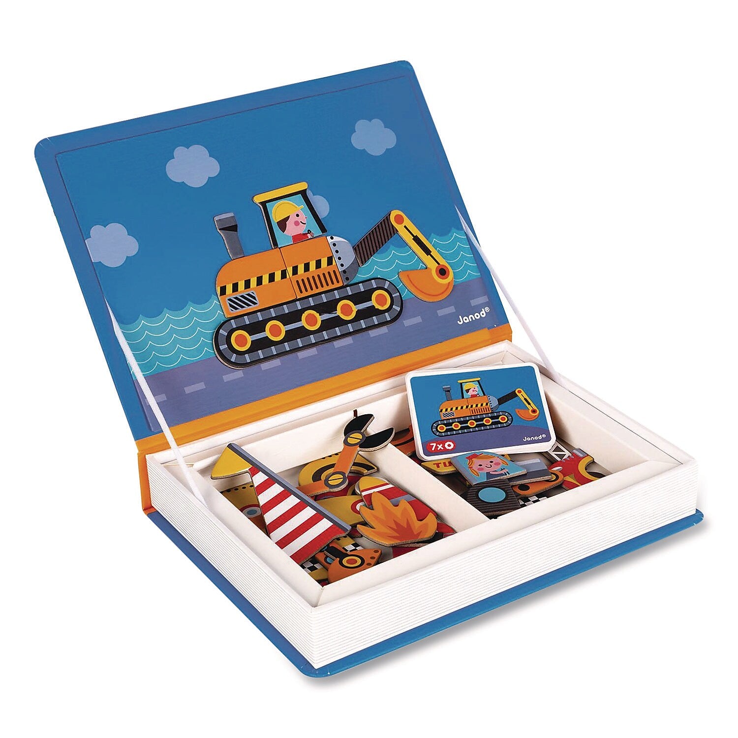 Janod Magneti'books Racers Puzzle Book (J02715)