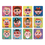 Janod Magneti'books Boy's Crazy Faces Puzzle Book (J02716)