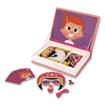 Janod Magneti'books Girl's Crazy Faces Puzzle Book (J02717)