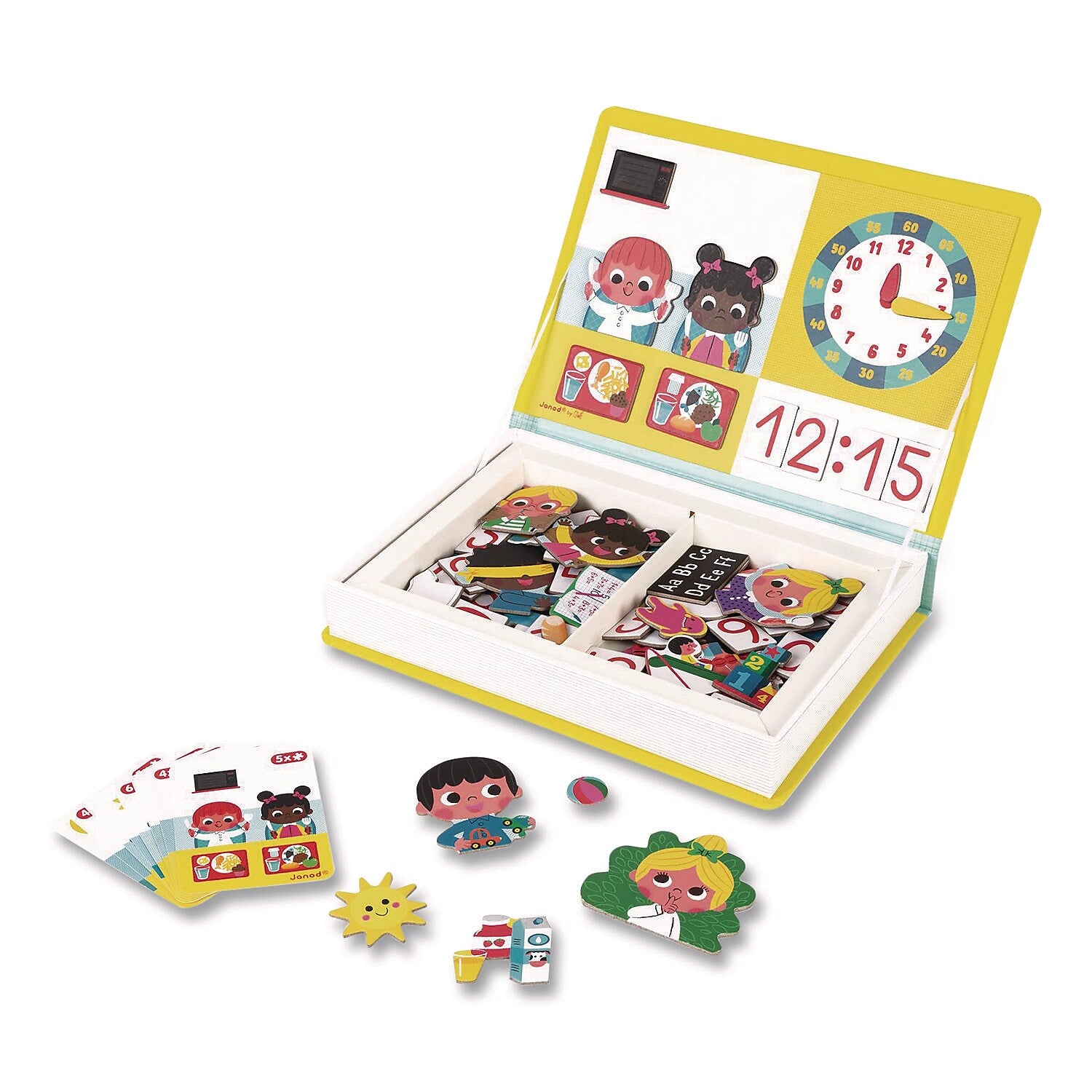 Janod Magneti'books Learn to Tell the Time Puzzle Book (J02724)