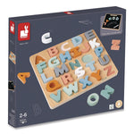 Janod Sweet Cocoon Double-Sided Chunky Alphabet Puzzle (J04412)