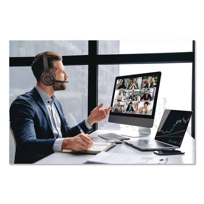 Morpheus 360 Sanctuary Wireless Noise Canceling Bluetooth Headset, Black (HS6750ANC)
