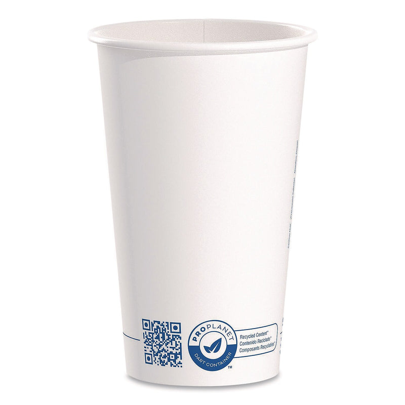 SOLO ProPlanet Paper Hot Cups, 16 oz., White/Blue, 1000/Carton (316RC-PLANET)