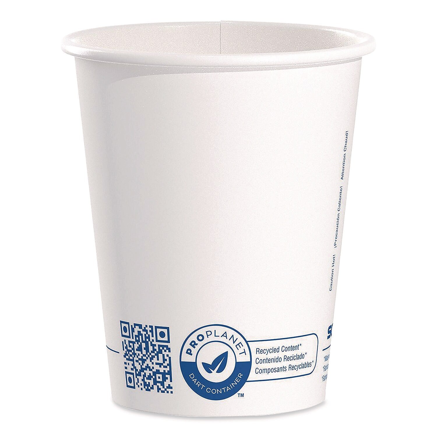 SOLO ProPlanet Paper Hot Cups, 10 oz., White/Blue, 1000/Carton (370RC-PLANET)