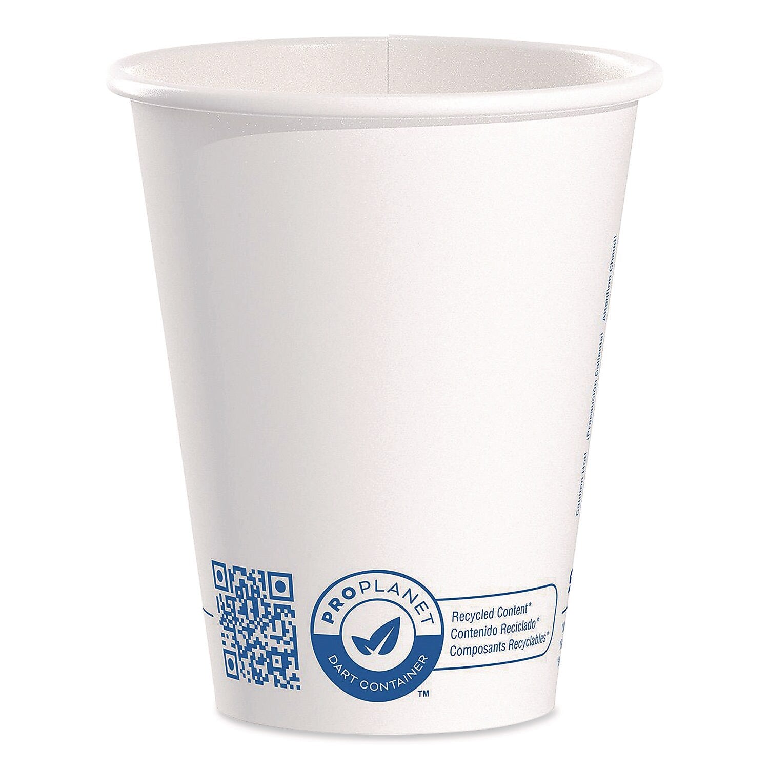 SOLO ProPlanet Paper Hot Cups, 8 oz., White/Blue, 1000/Carton (378RC-PLANET)