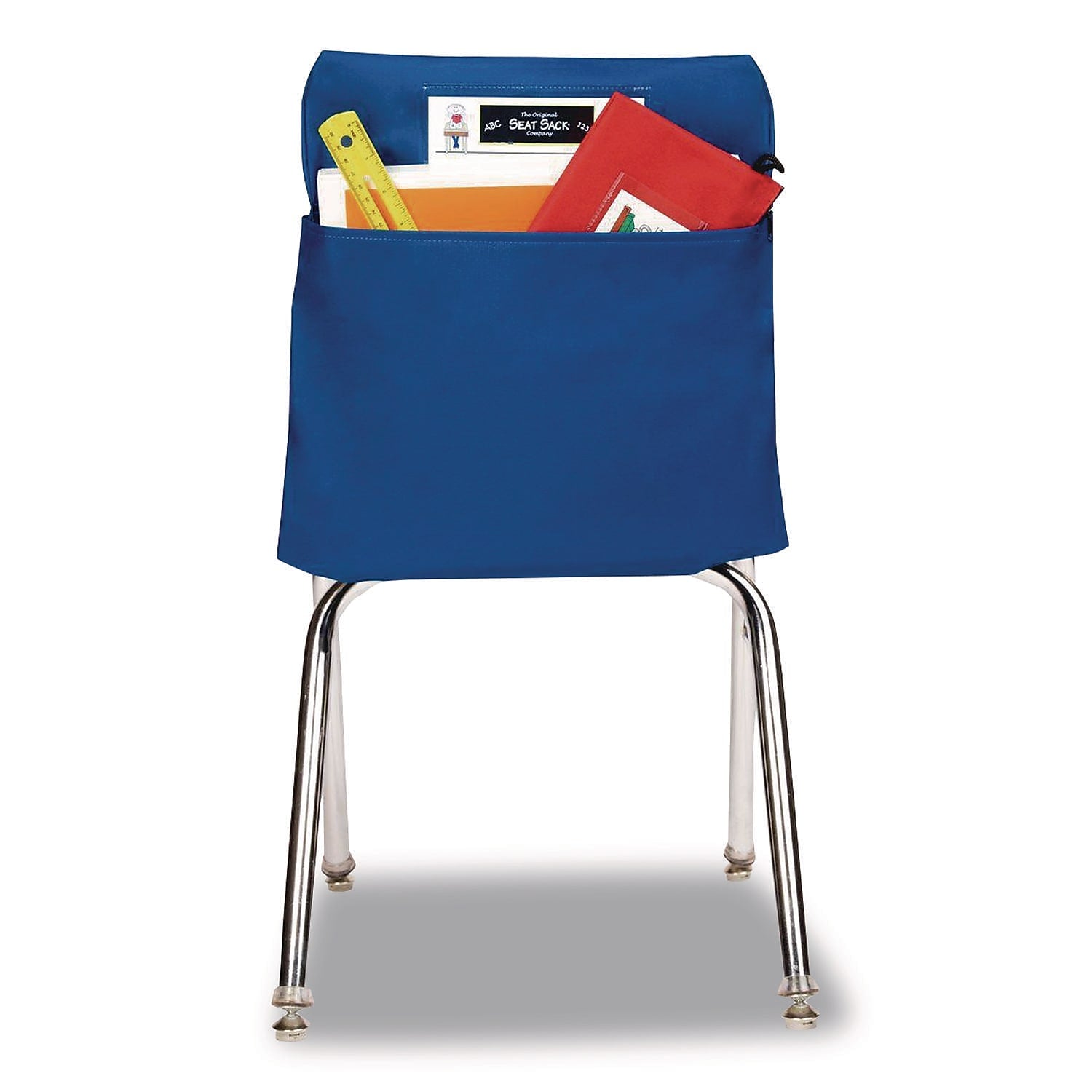 Victor Elastic-Back Fabric Seat Storage x 11" x 16", Blue (SSK00101)