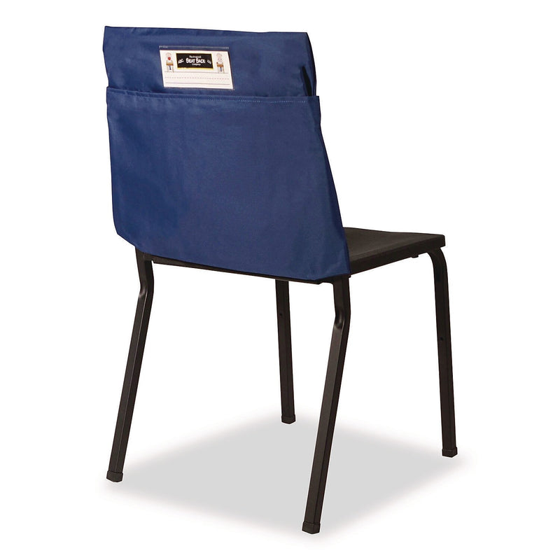 Victor Elastic-Back Fabric Seat Storage x 11" x 16", Blue (SSK00101)