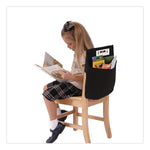 Victor Elastic-Back Fabric Seat Storage x 11" x 15.5", Black (SSK30101)