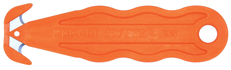 Klever Kutter PLUS, 5-1/4" Safety Cutter, Orange, 10/Pack (PLS-100G)