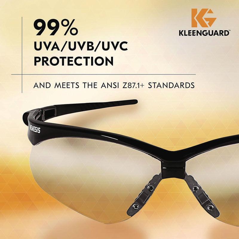KleenGuard Nemesis Anti-Fog Safety Glasses, Wraparound, Indoor/Outdoor Lens (25685)