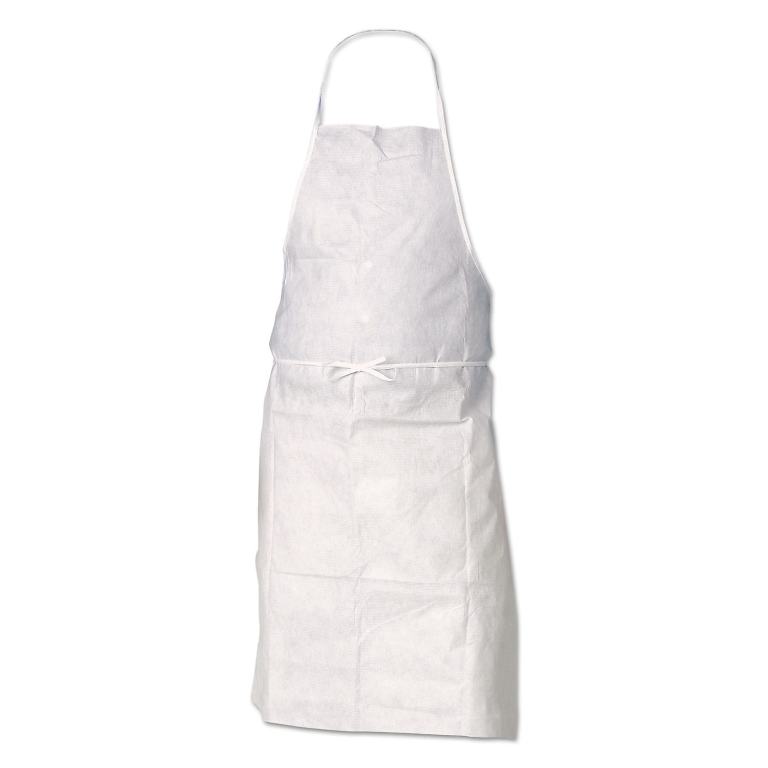 KleenGuard A20 Apron, MICROFORCE Barrier SMS Fabric, 28" x 40", One Size, White, 100/Carton (36550)