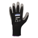 KleenGuard G40 Latex Coated Poly Gloves, XL, Gray/Black, 12 Pairs/Carton (KCC 97274)