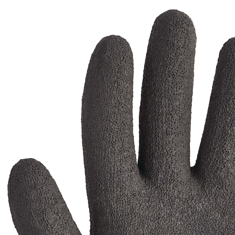 KleenGuard G40 Latex Coated Poly Gloves, XL, Gray/Black, 12 Pairs/Carton (KCC 97274)