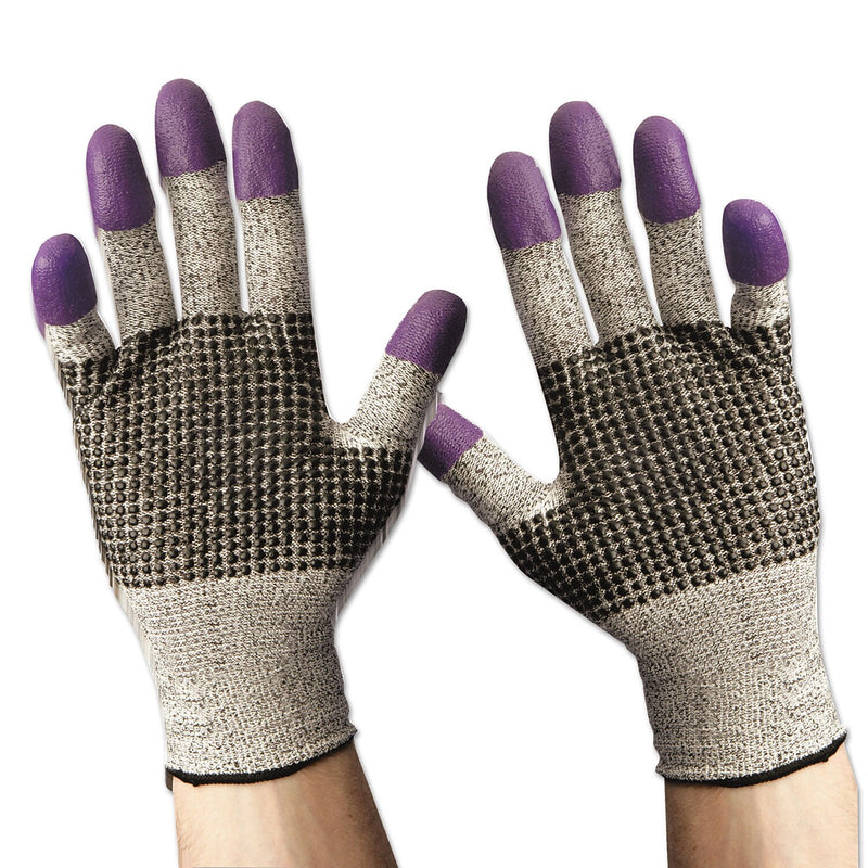 KleenGuard G60 Nitrile Coated Cut Protection Gloves, XL, A3 Cut Level, Black/White, 12 Pairs/Carton (KCC 97433)