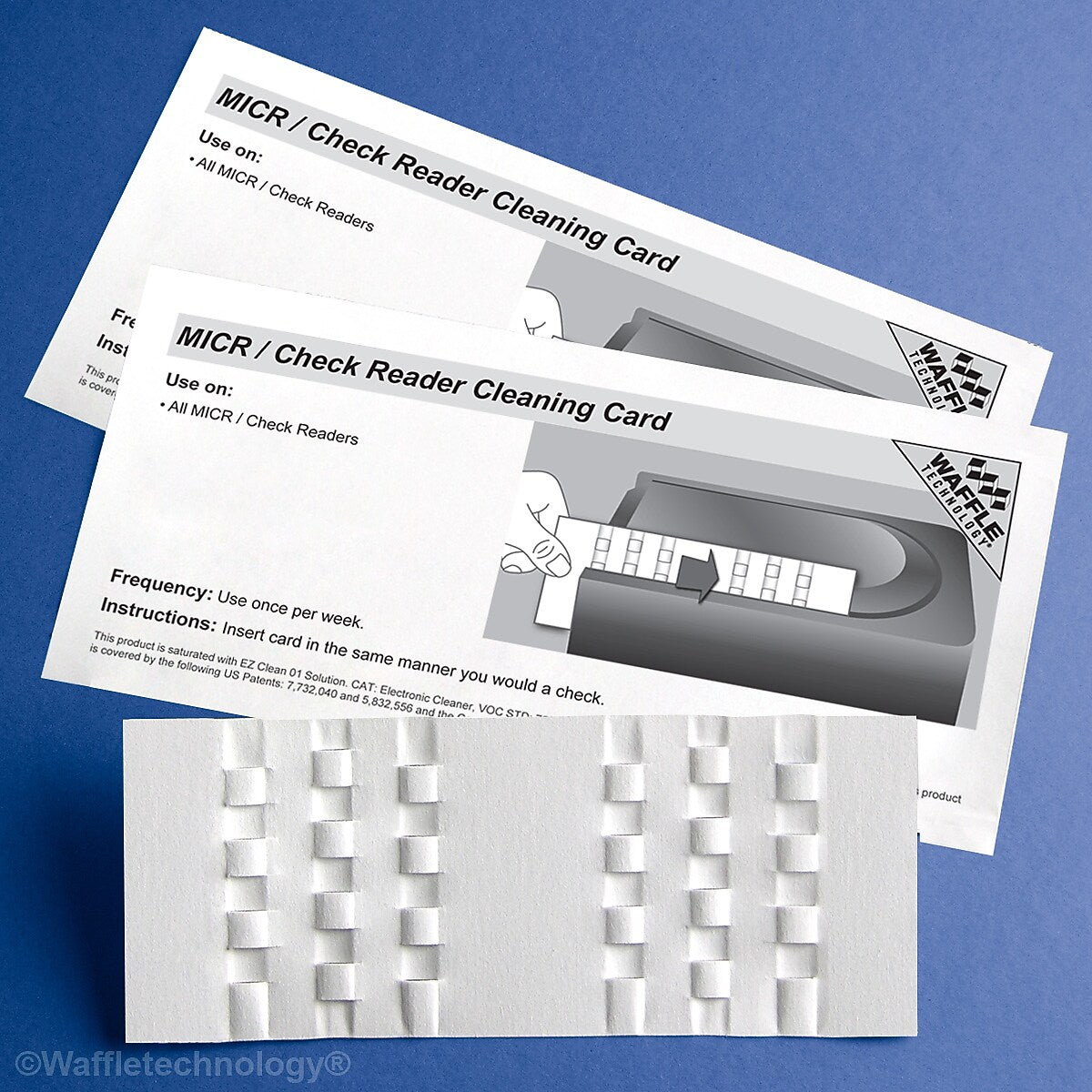 Kicteam MICR Check Reader Cleaning Card, 15/Box (KW3-CRB15)