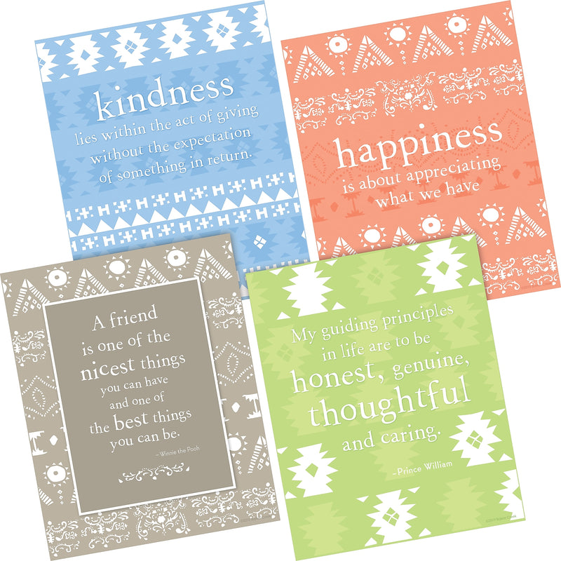 Barker Creek Thoughtfulness Art Print Set, 8" x 10", Multi-Design, 4 per set (BC3105)