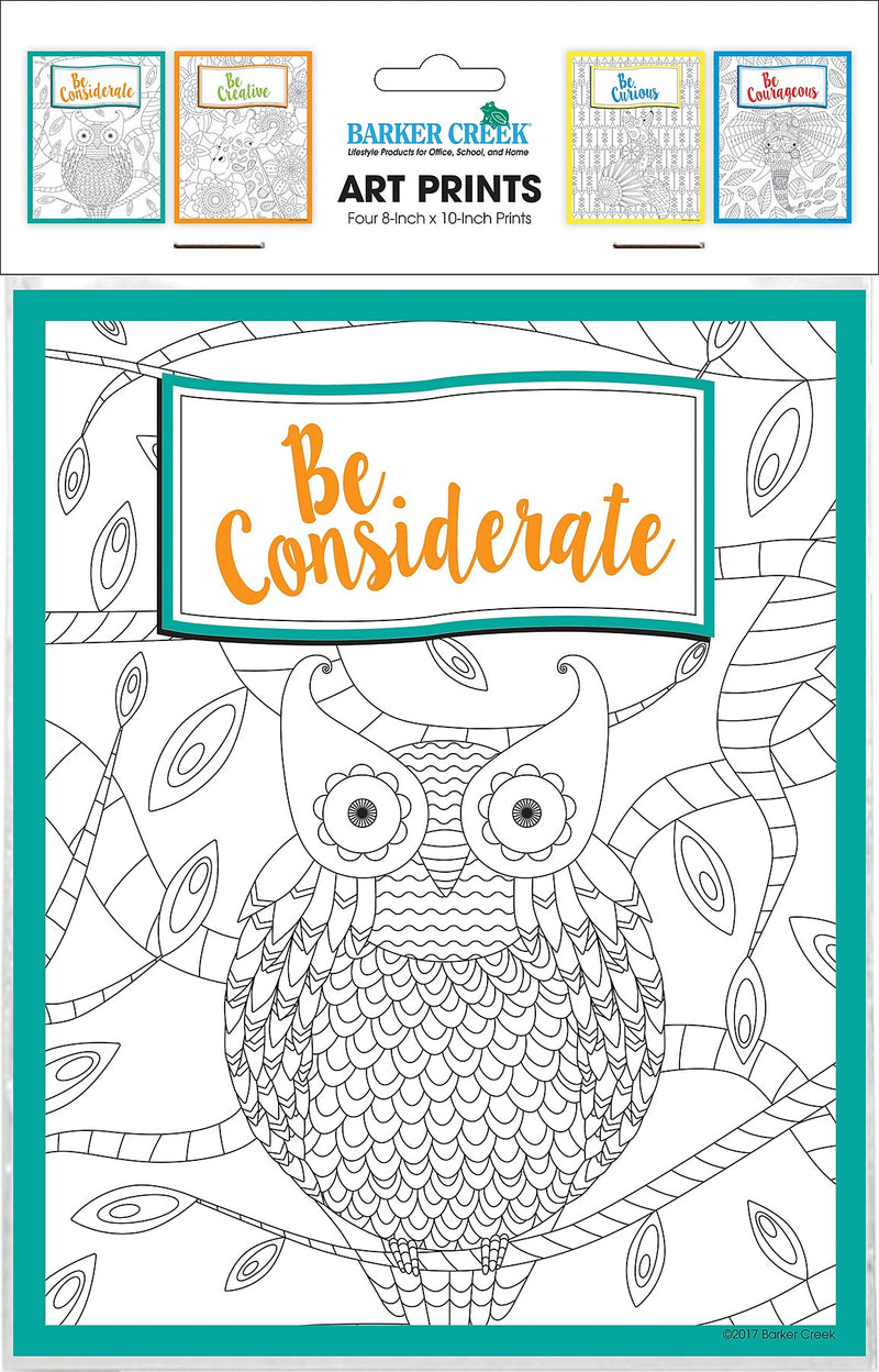 Barker Creek Be All You Can Be Art Print Set, 8" x 10", Multi-Design, 4 per set (BC3106)