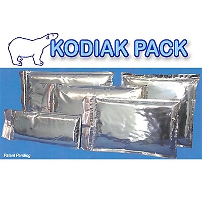 Nortech Labs Kodiak Pack Insulated Metalized Envelopes, 12" x 16", Silver, 25/Box (KP121625)